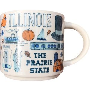 Starbucks Been There Series Illinois Ceramic Mug, 14 Oz